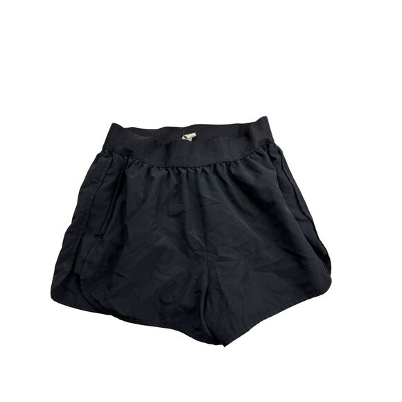 YYV Black Running Shorts Size S Elastic Waist Zipper Pockets - Picture 1 of 6